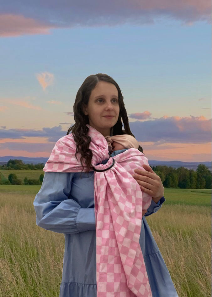 Pink Sunkist Ring Sling Carrier
