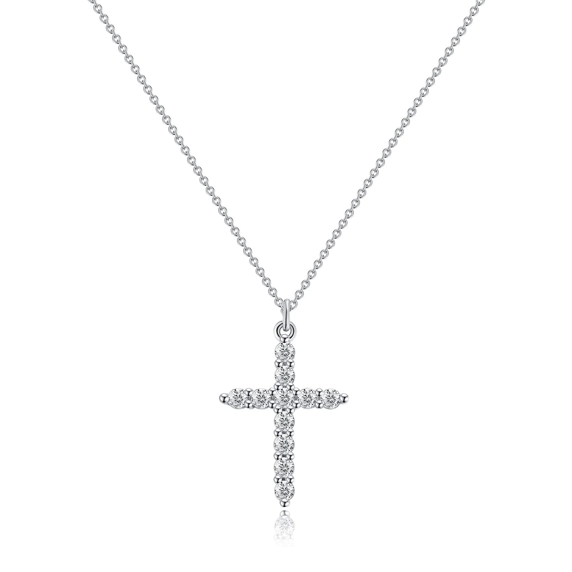 Rotatable Cross Crown Necklace