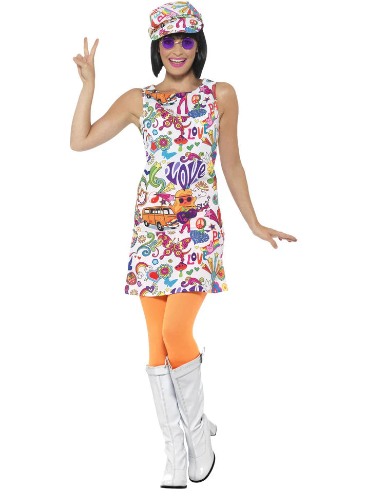 Womens 60's Groovy Chick Costume