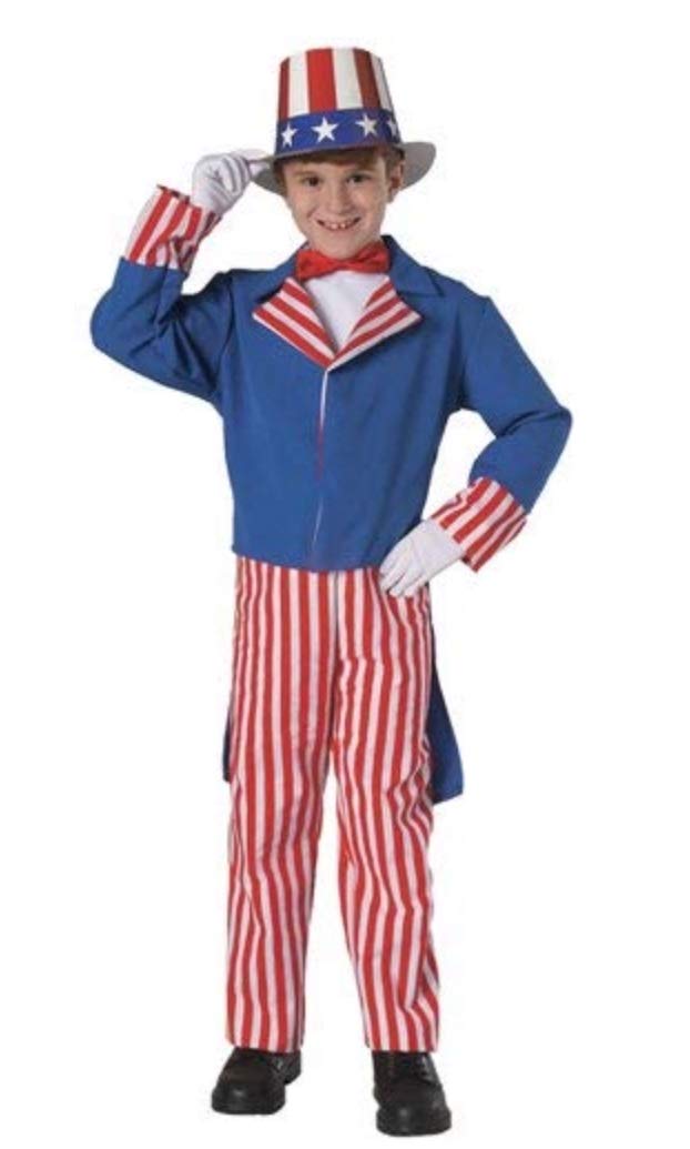Boys Deluxe Patriotic Uncle Sam Costume