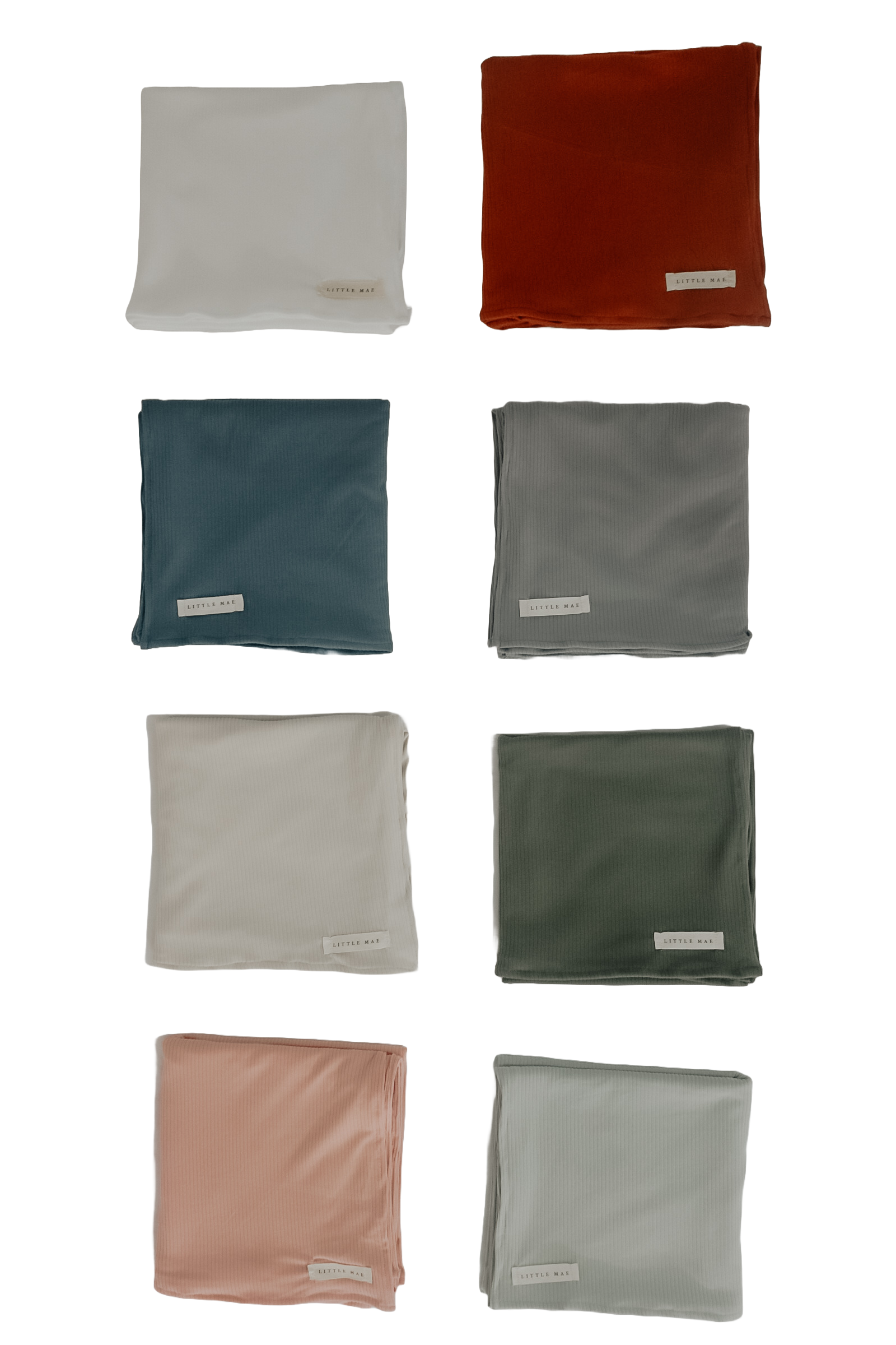 Rust Ribbed Stretch Swaddle