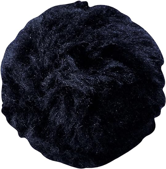 4" Black Plush Fluffy Bunny Tail