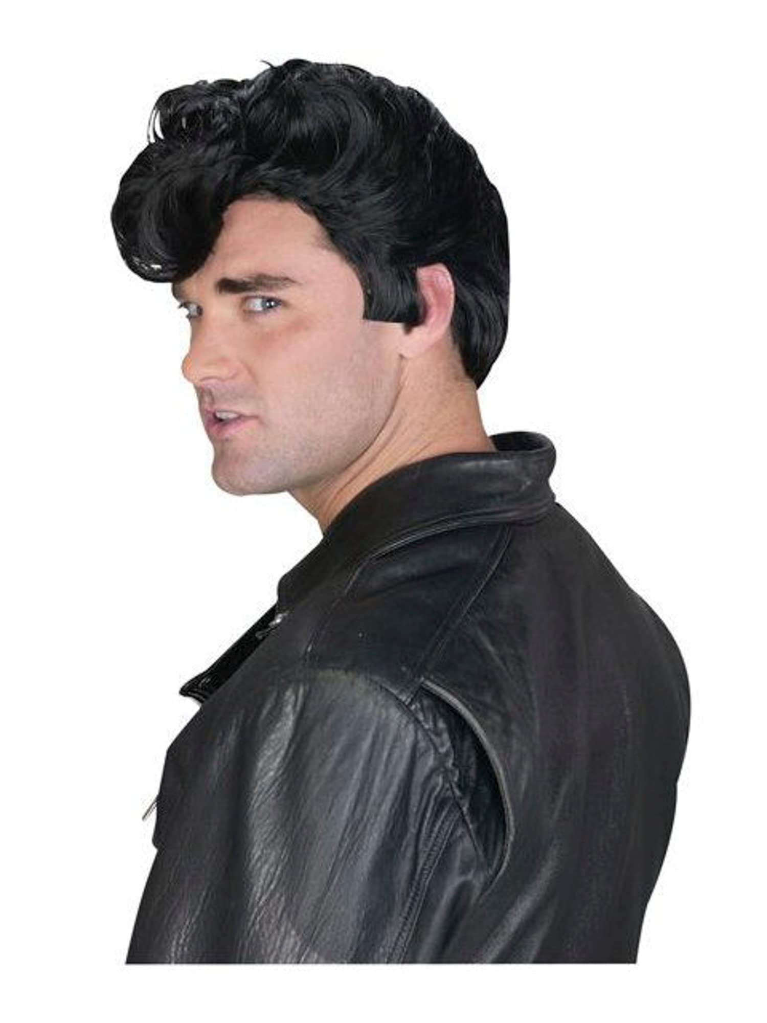 50's Style Black Greaser Costume Wig