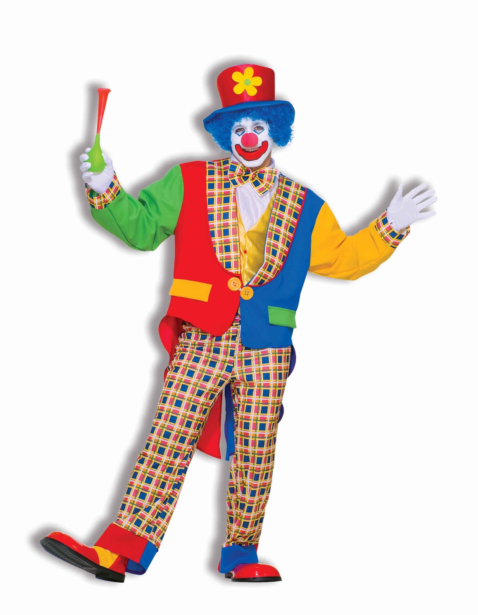 Clown Halloween Costumes Deluxe Clown Costume Adults