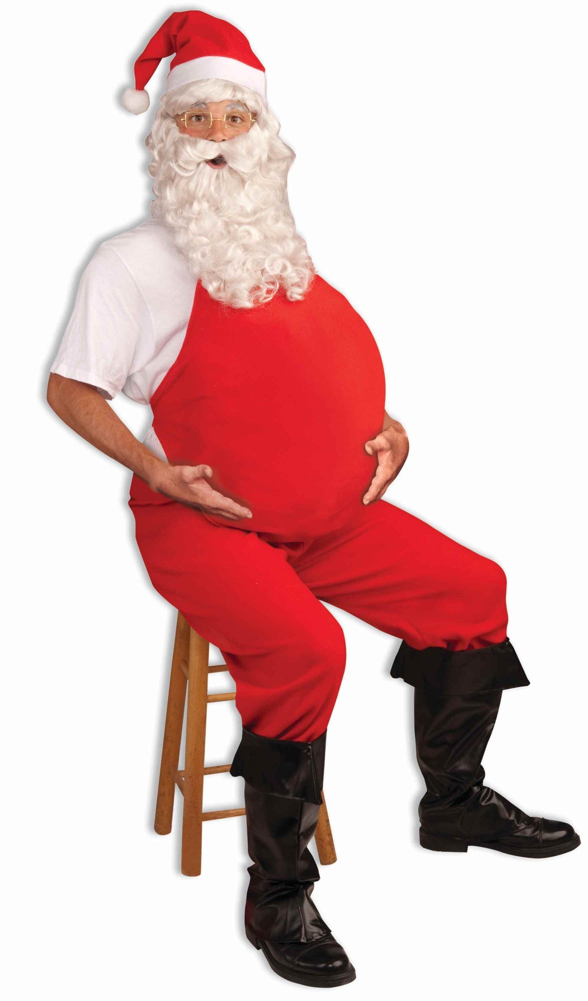 Santa Costume Belly Red