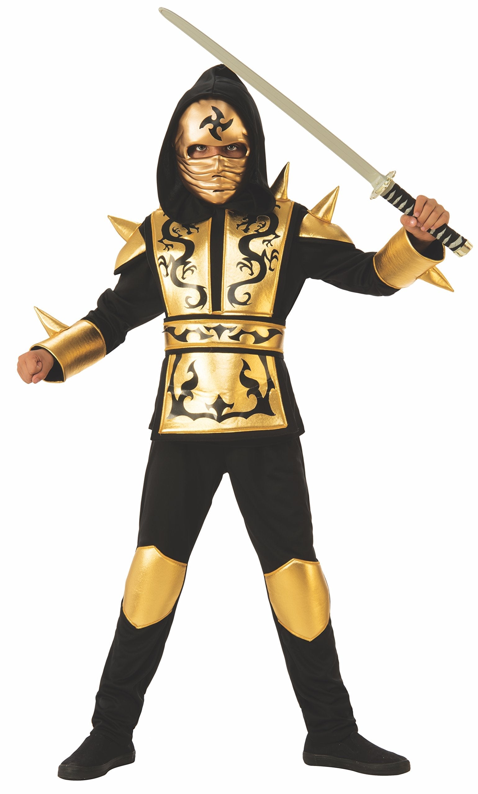 Boys Gold Ninja Costume
