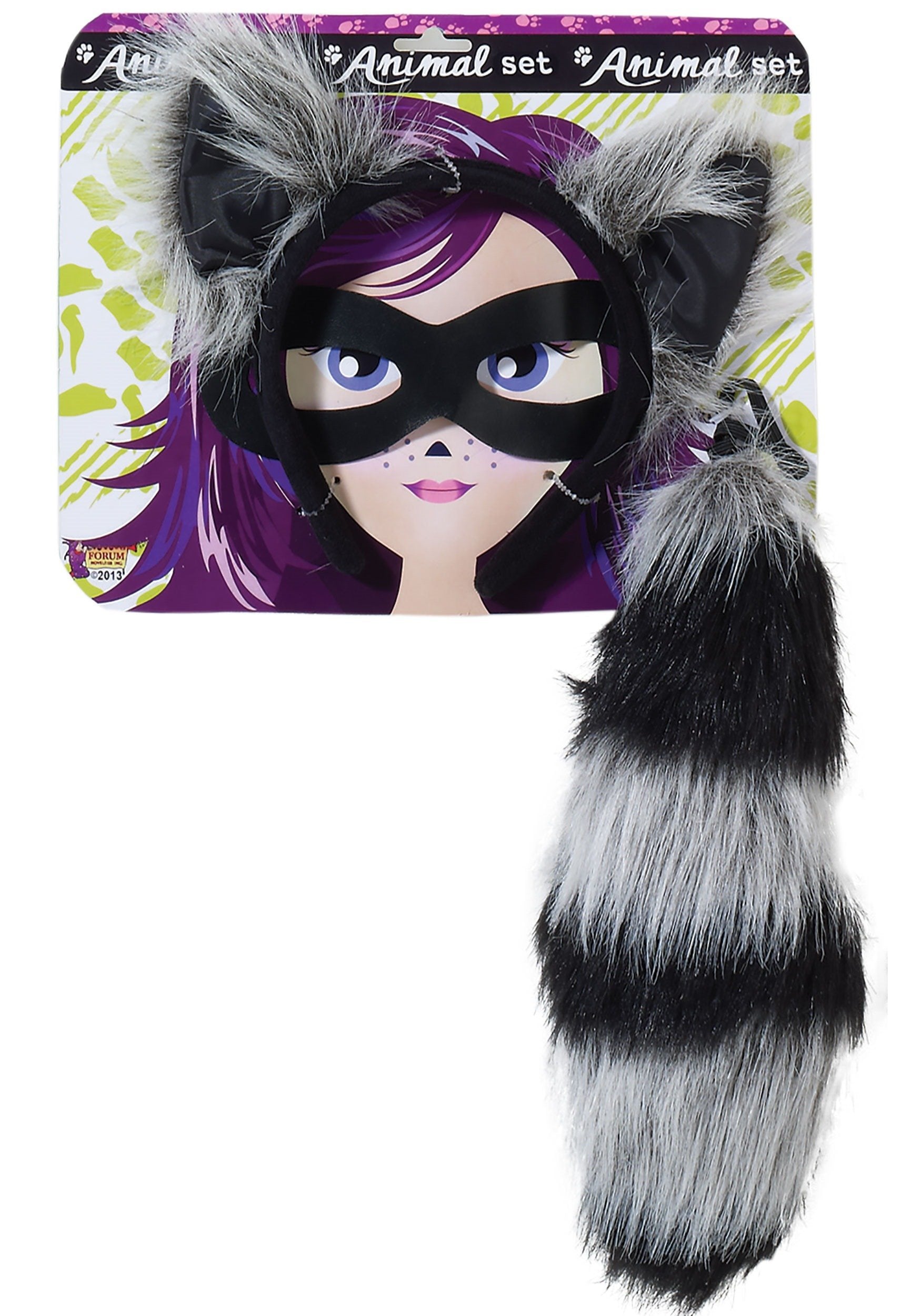 Playful Raccoon Costume Accessory Set
