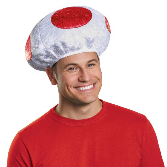 Adults Nintendo Red Mushroom Costume Hat