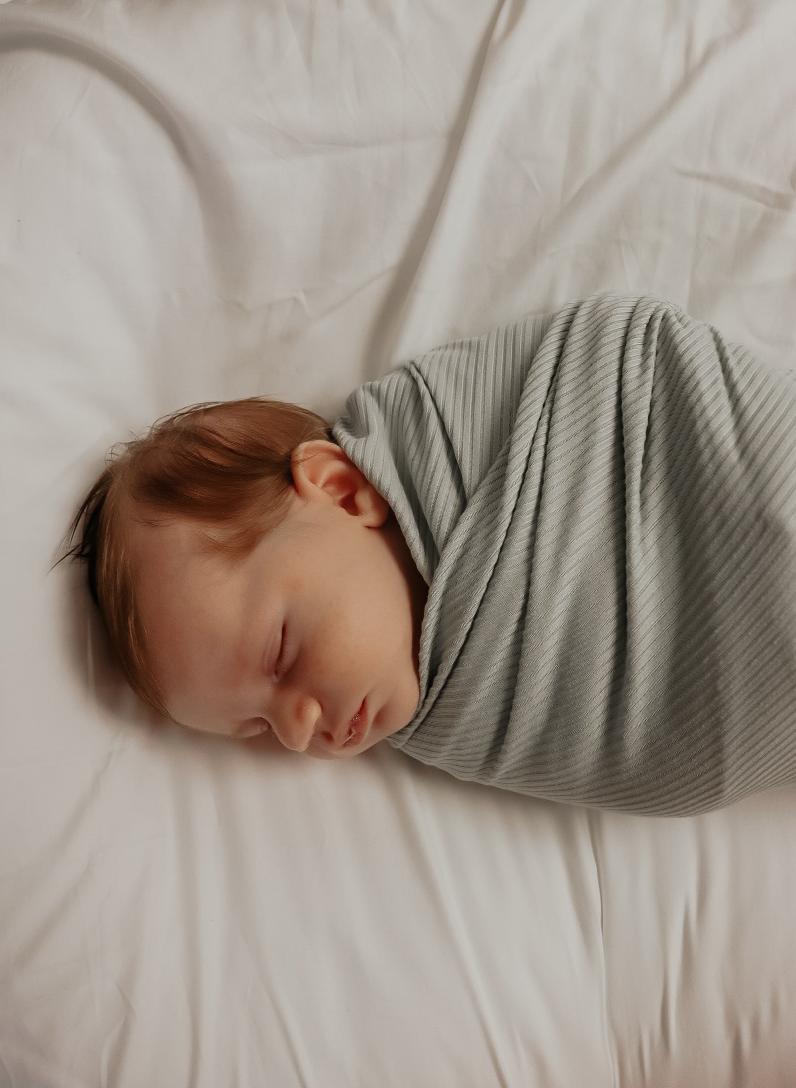 Seafoam Ribbed Stretch Swaddle