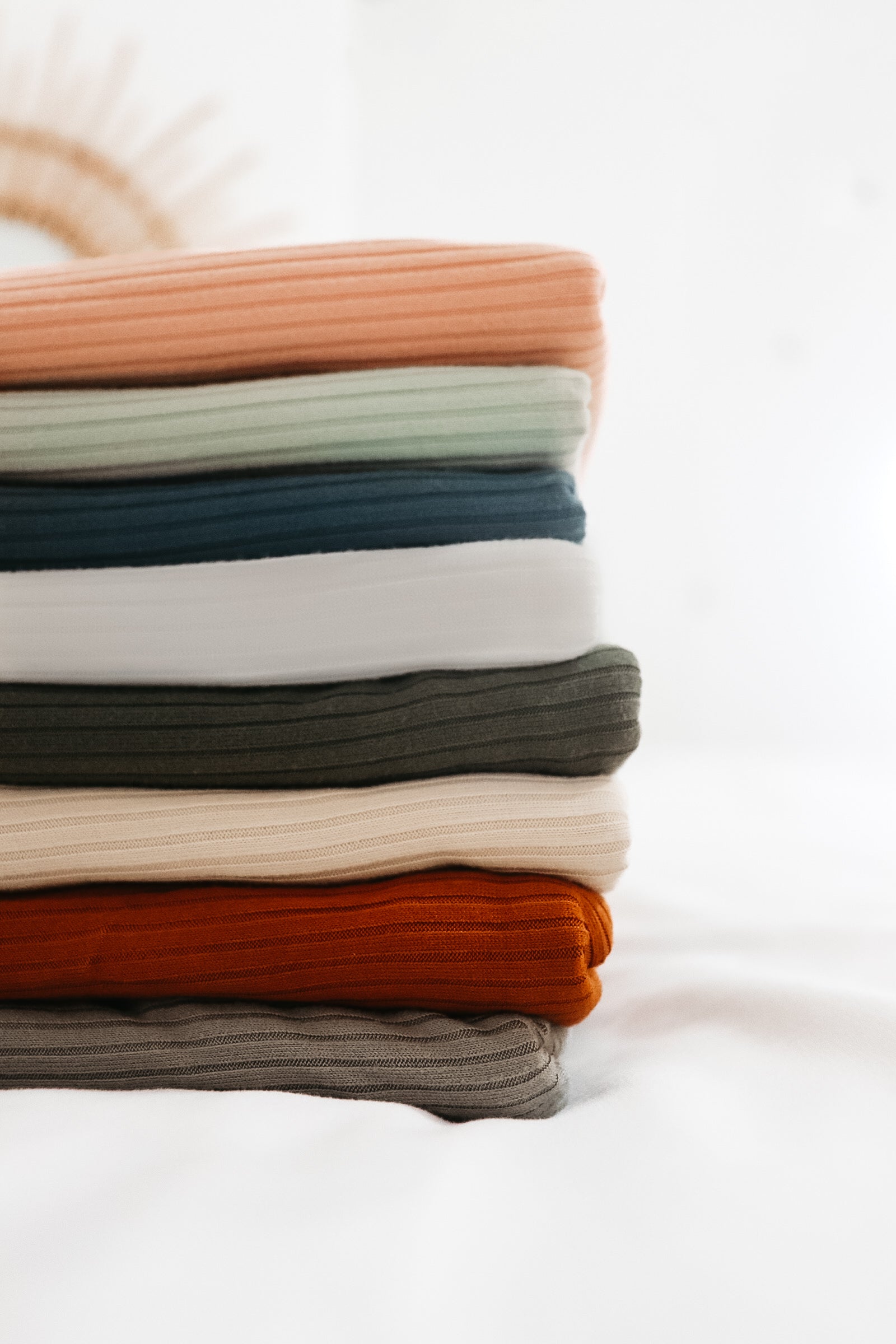 Peony Ribbed Stretch Swaddle