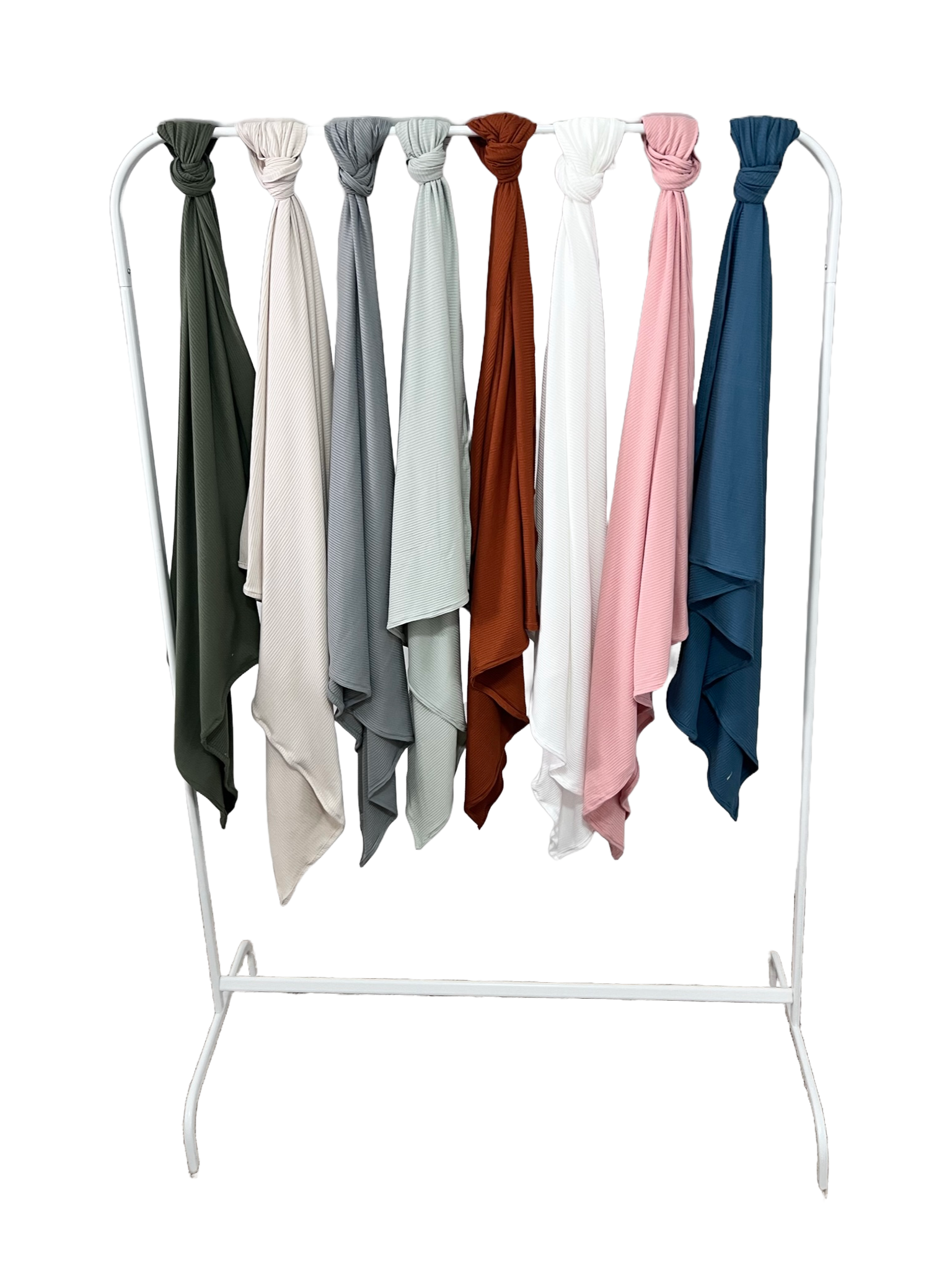 Stone Ribbed Stretch Swaddle