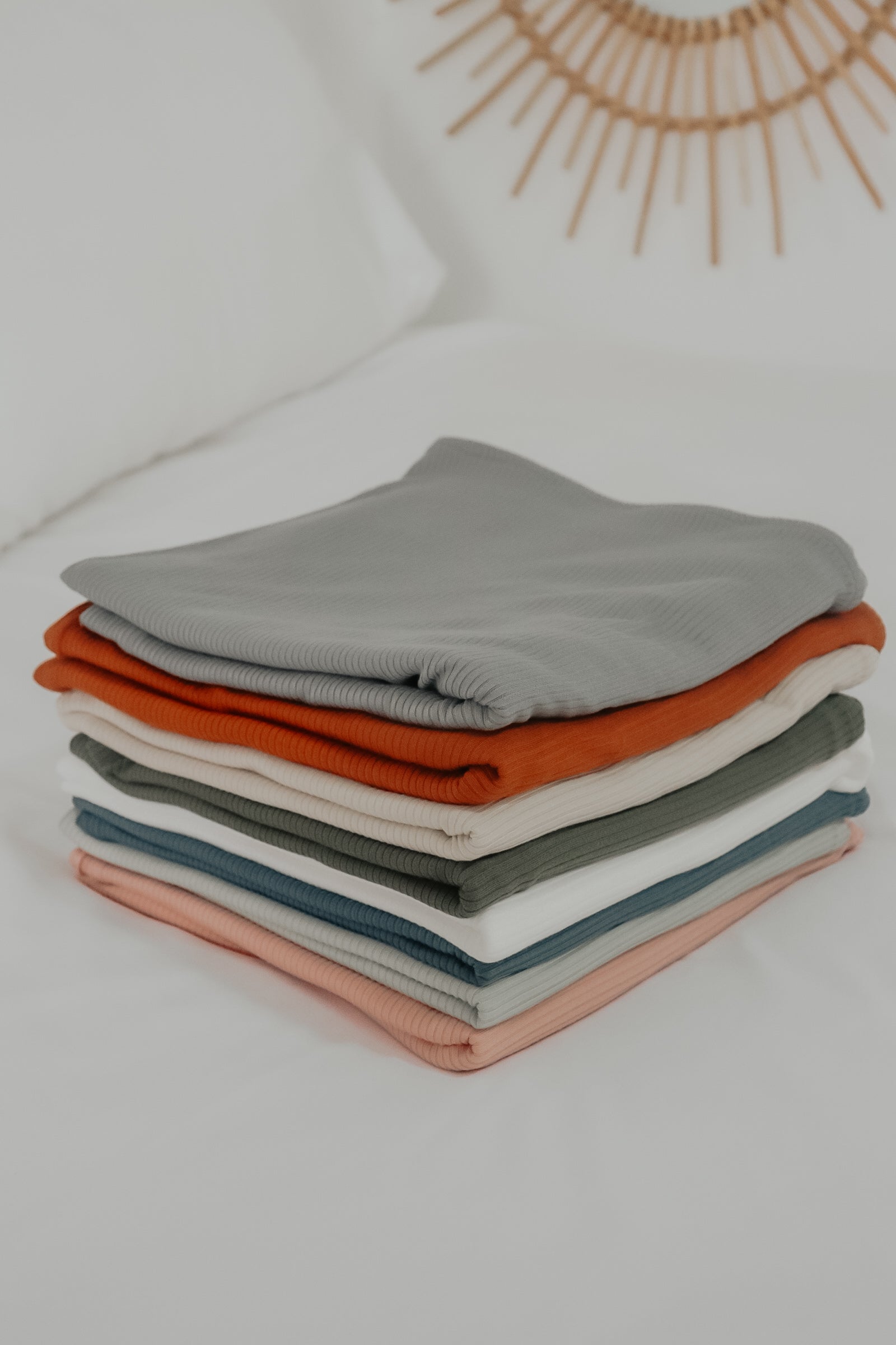 Seafoam Ribbed Stretch Swaddle