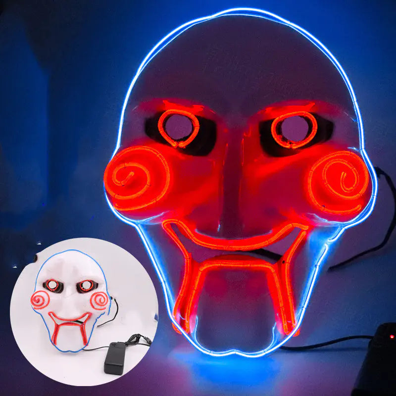 Spooky Chainsaw LED Party Mask
