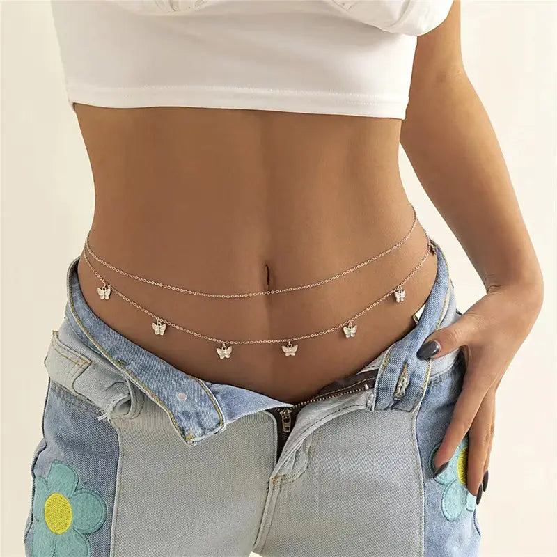 Women's Butterfly Waist Chain