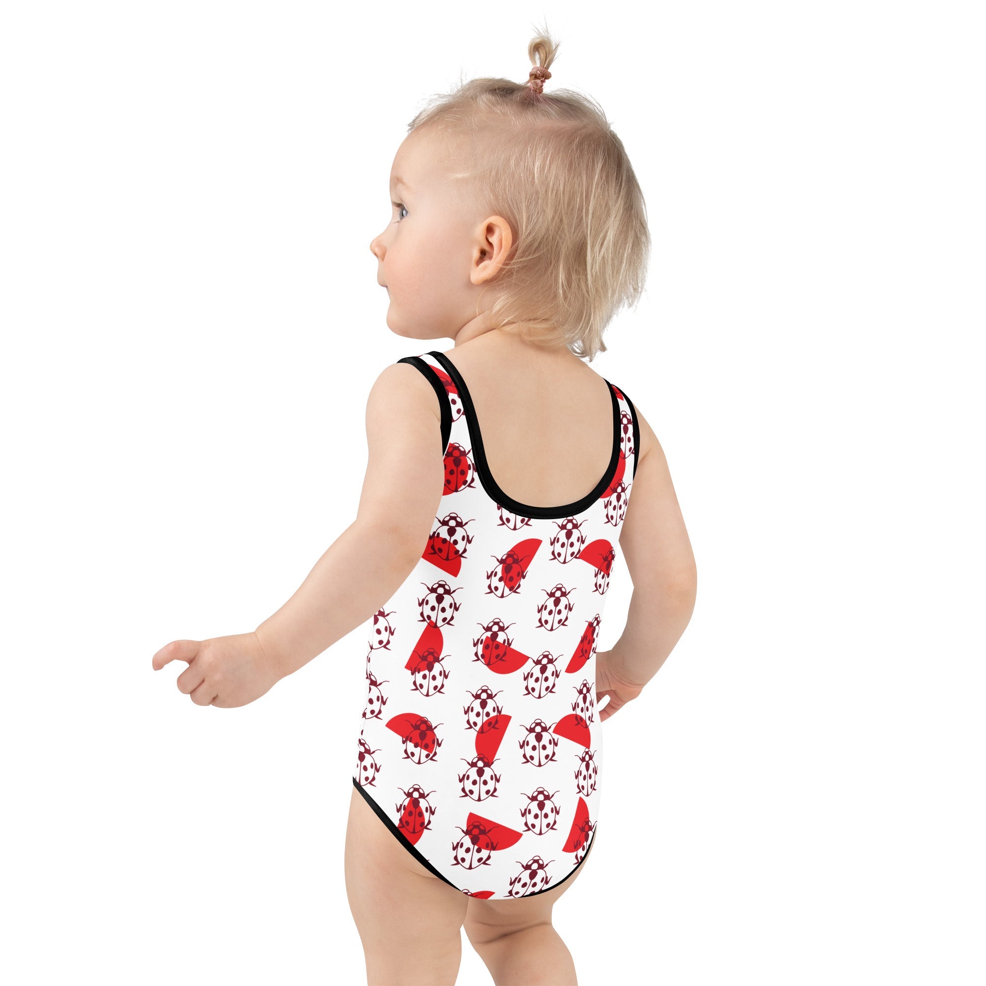 All-Over Print Kids Lady Bug Swimsuit