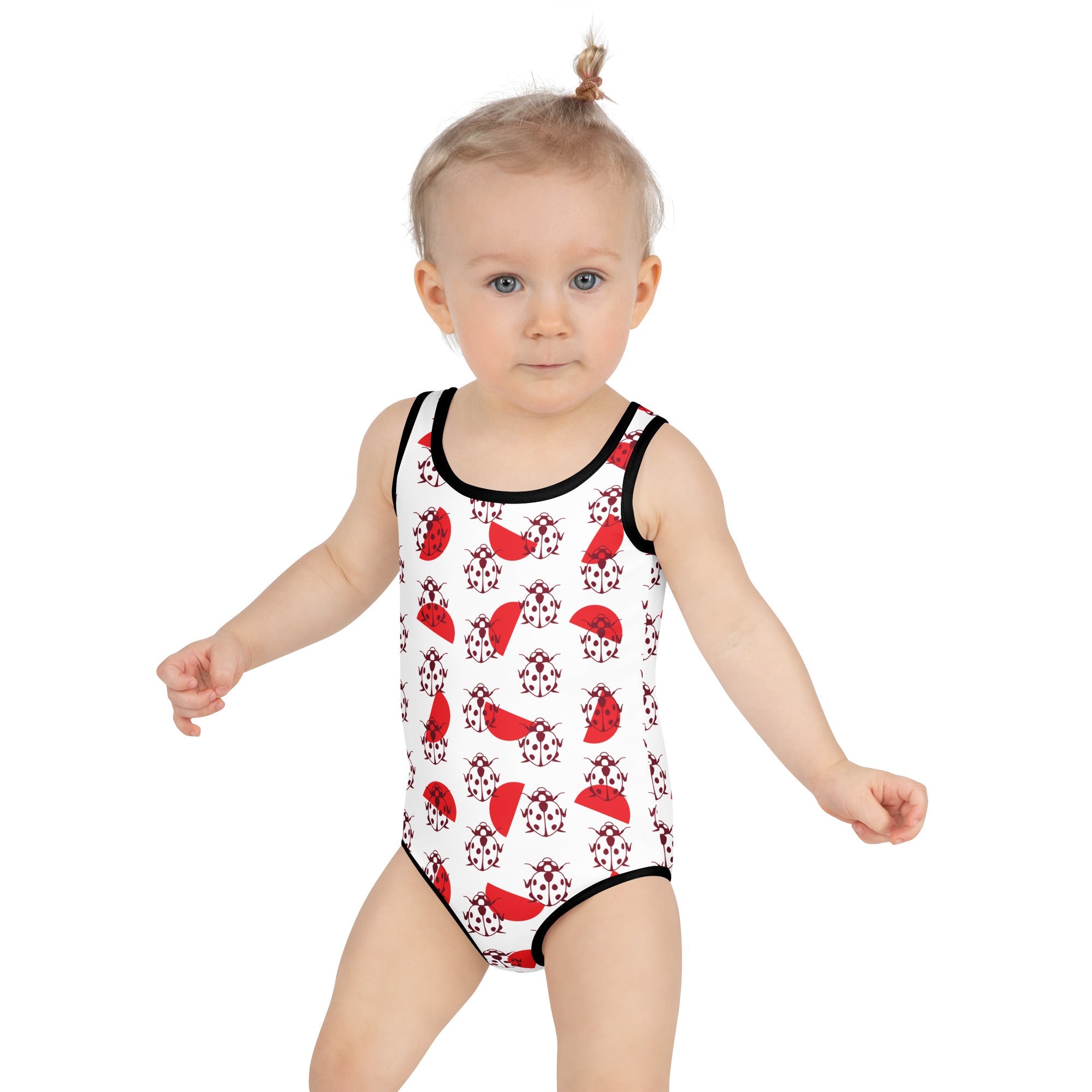 All-Over Print Kids Lady Bug Swimsuit