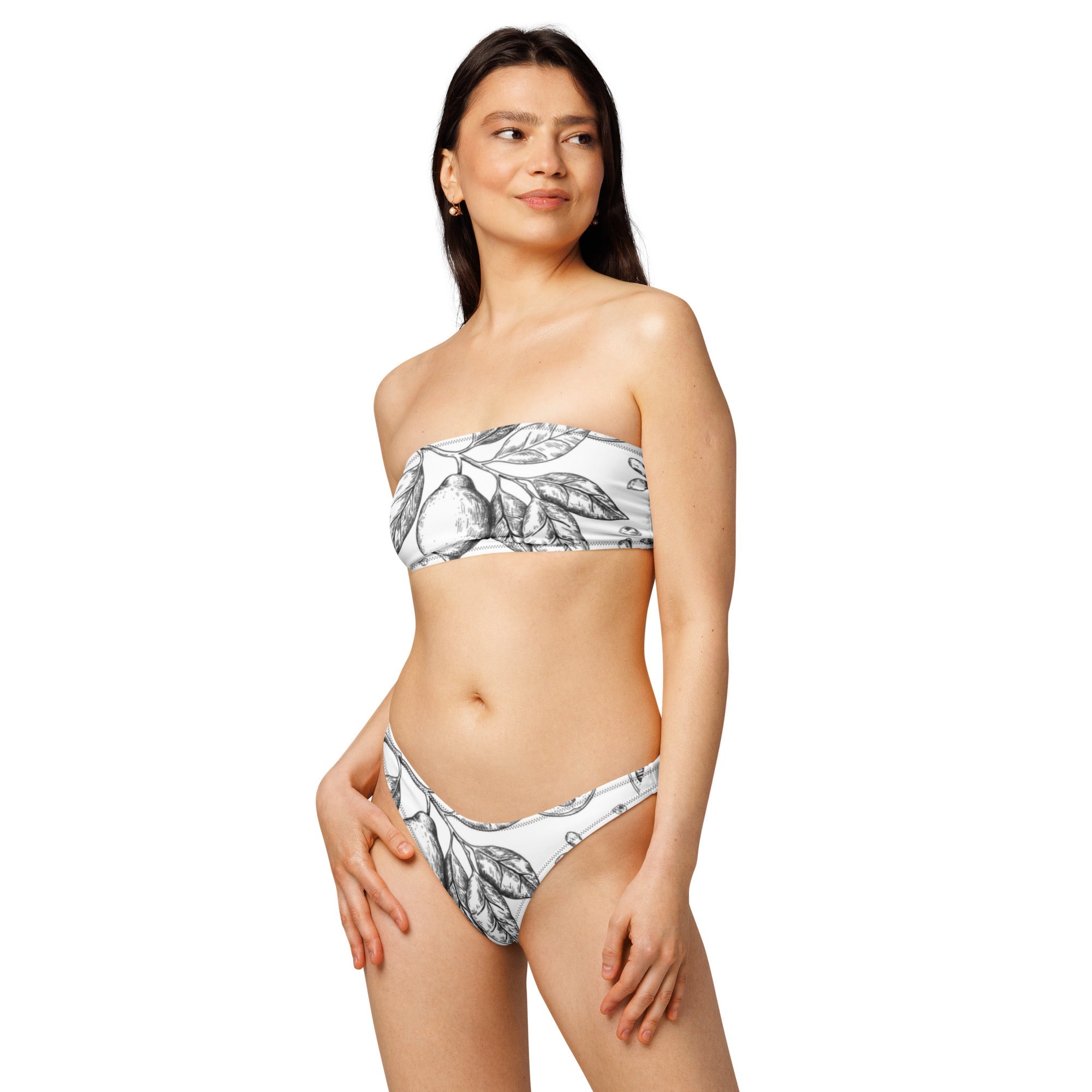 Lemon Recycled bandeau bikini