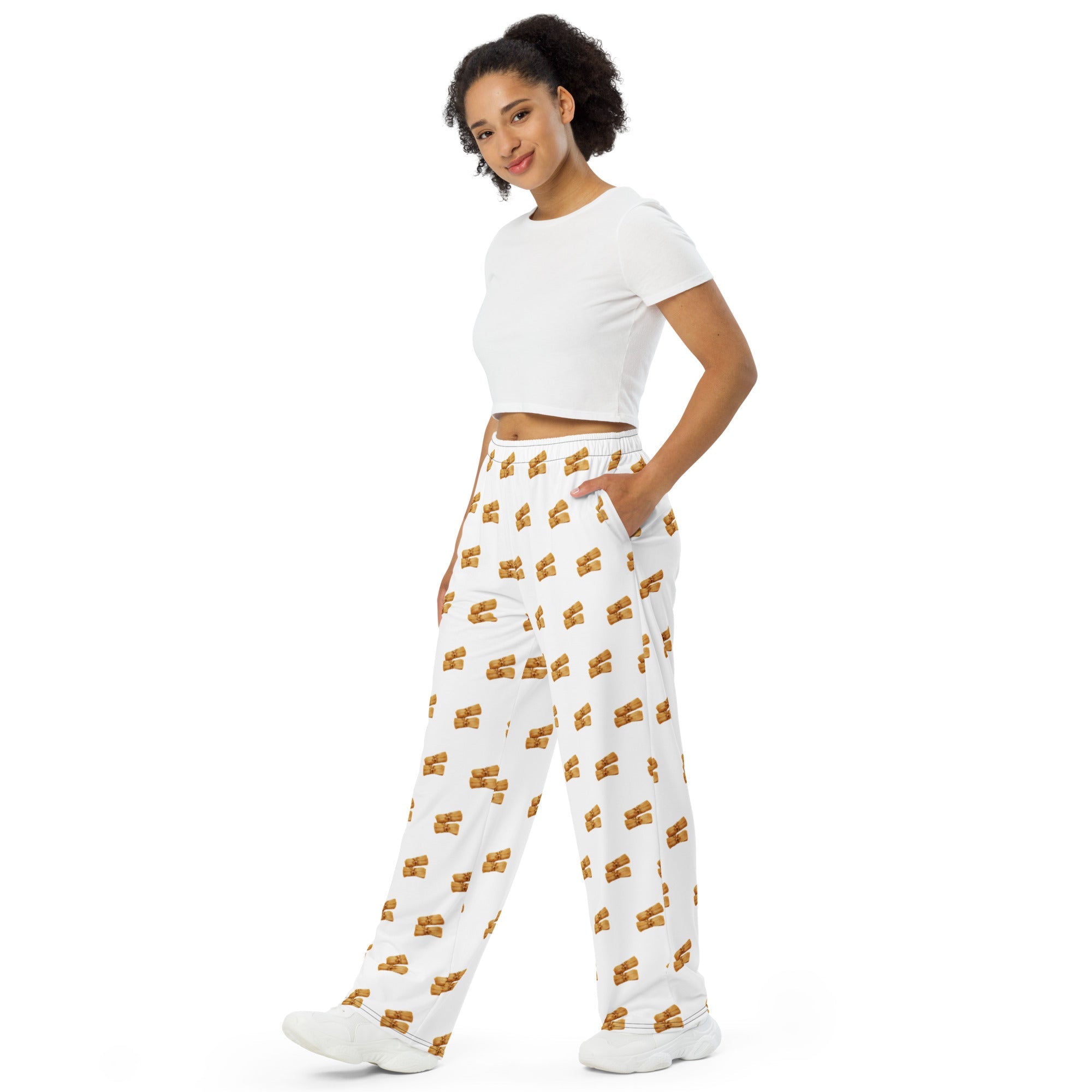 All-over print unisex Tamale wide-leg pants