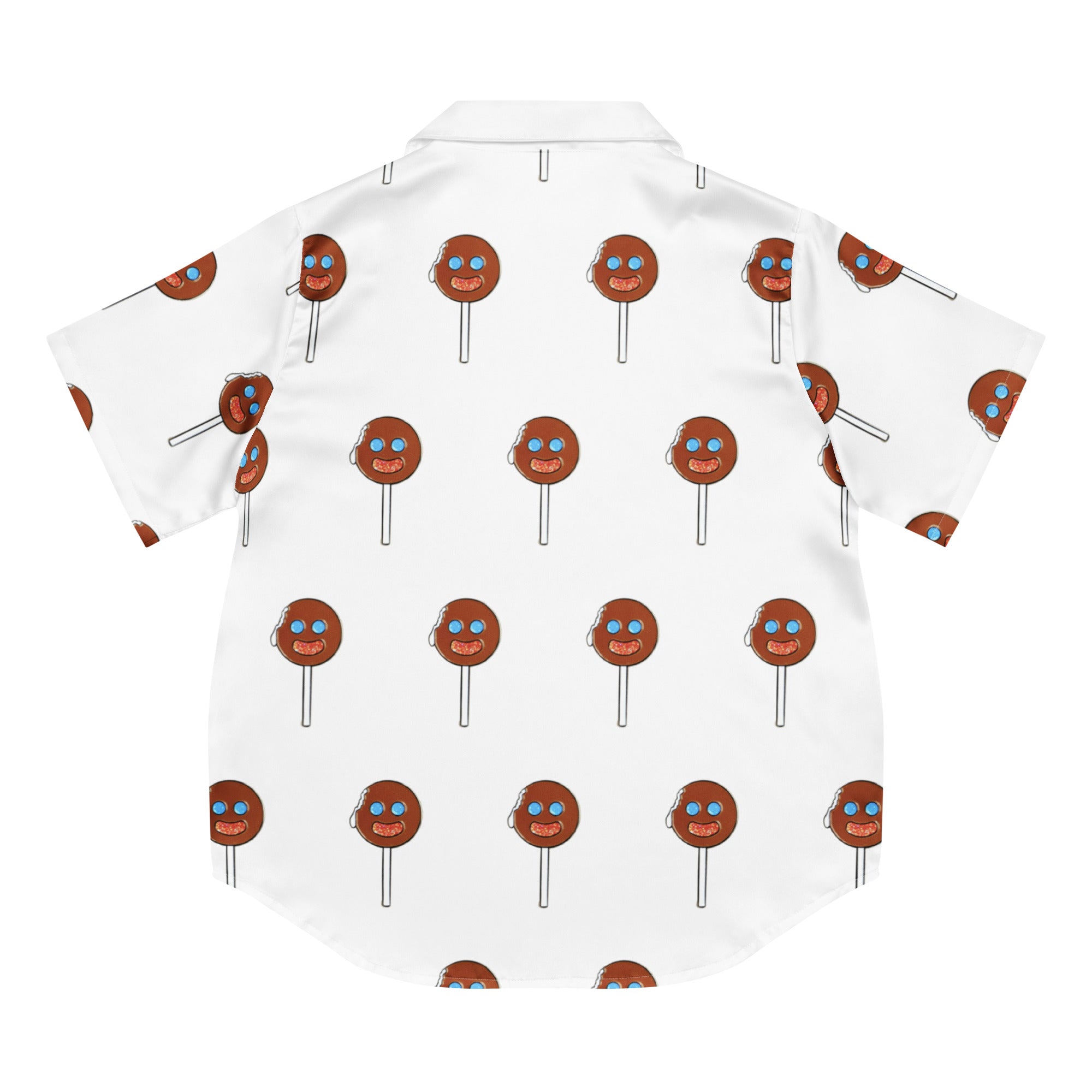 All-over print women’s short sleeve pajama top