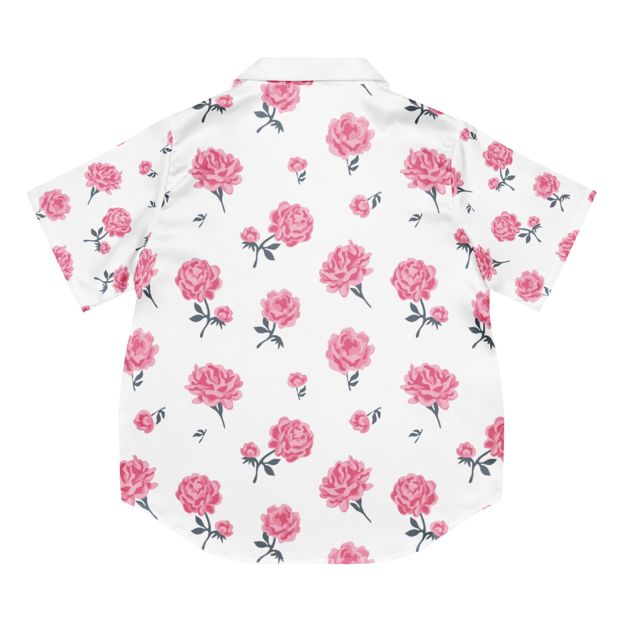 Rose All-over print women’s short sleeve pajama top