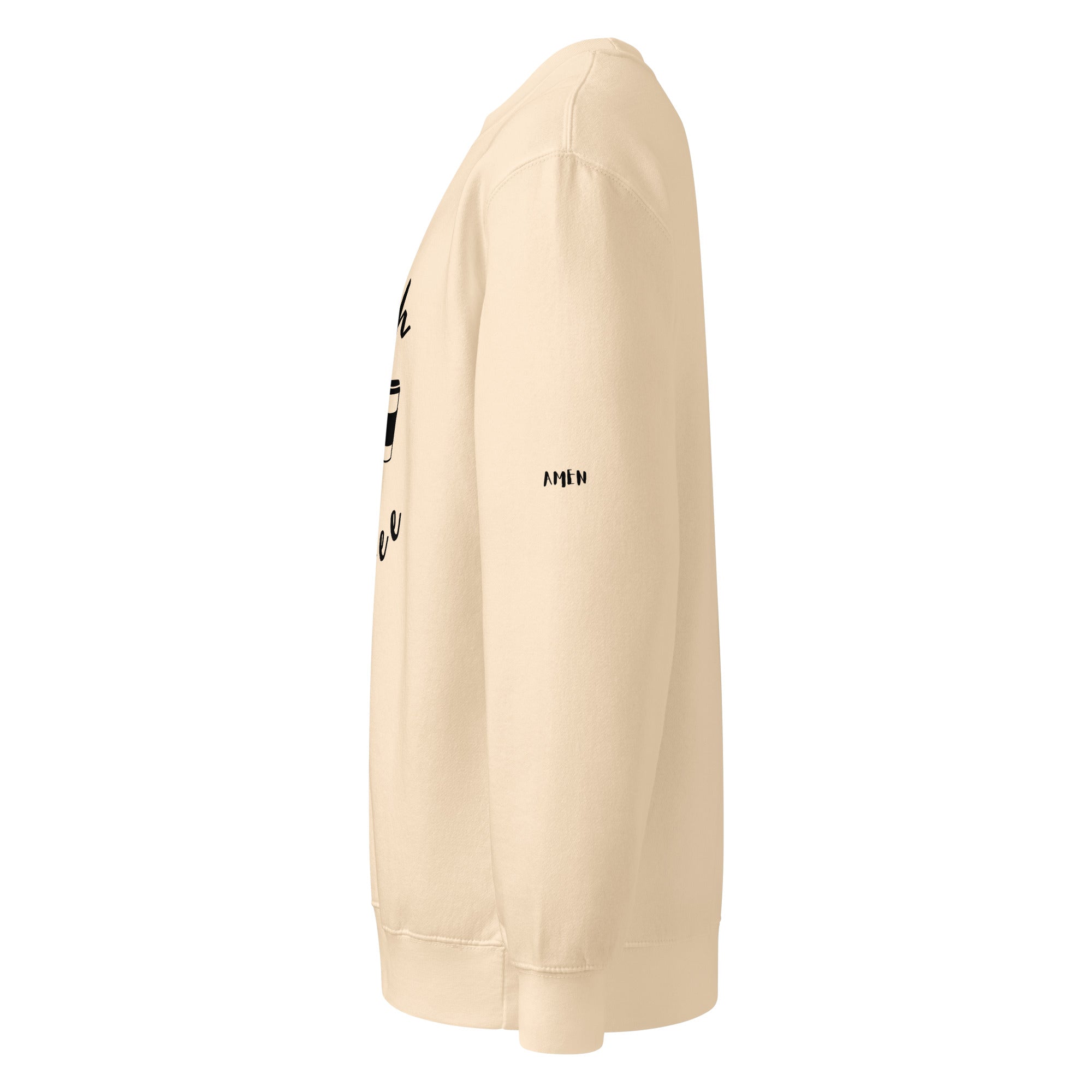 Faith n Coffee premium crew neck sweatshirt